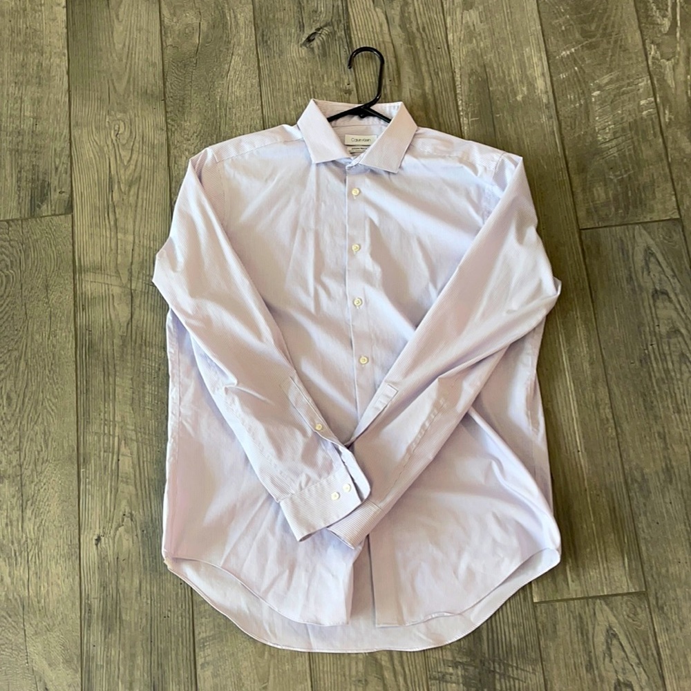 Mens Calvin Klein Dress Shirt 16.5 34/35